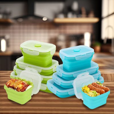 Odolné silikónové skladacie nádoby bez BPA (4 veľkosti) | POPLATE