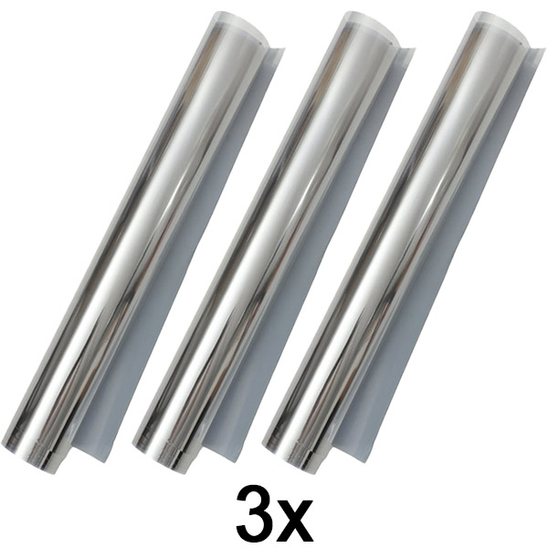 3x Samolepiaca zrkadlová fólia (45 x 200 cm) | FOILBLISS